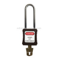 LOTO Lock Steel Shackle longo cadeado de segurança do corpo ABS